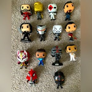 Unboxed Funko Pops Set of 14